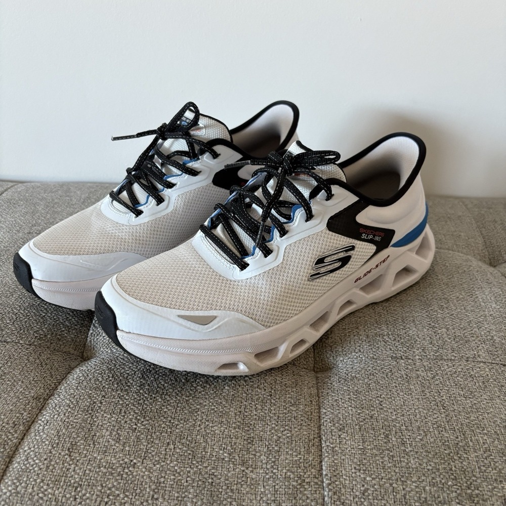 Skechers Men's Glide Step Altus Turn‎ Out Sneaker White/Multi Sz9,5
